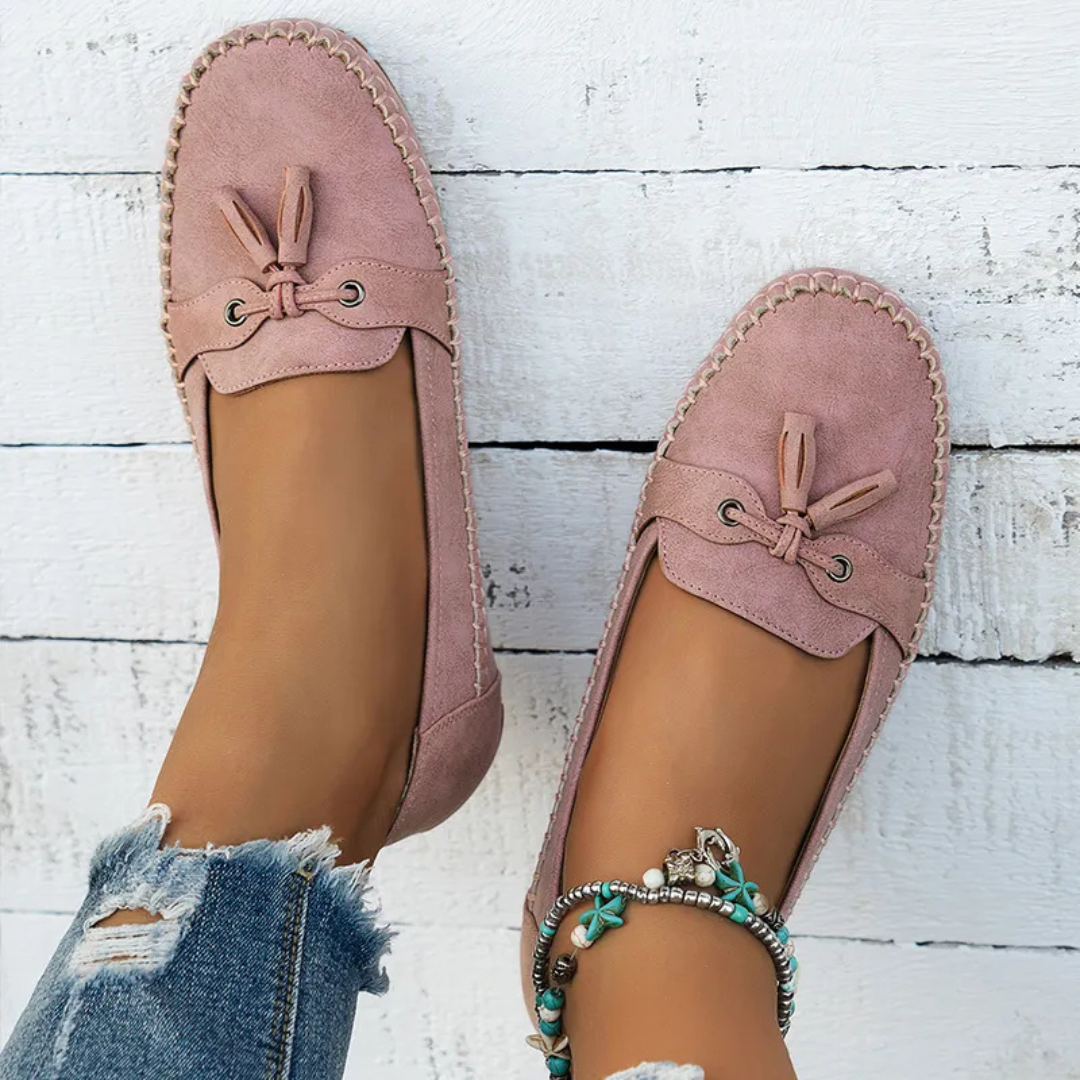 Mocassins de Mulher Macios e Confortáveis de Estilo Vintage com Laço®