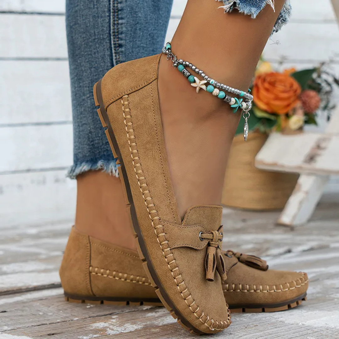 Mocassins de Mulher Macios e Confortáveis de Estilo Vintage com Laço®