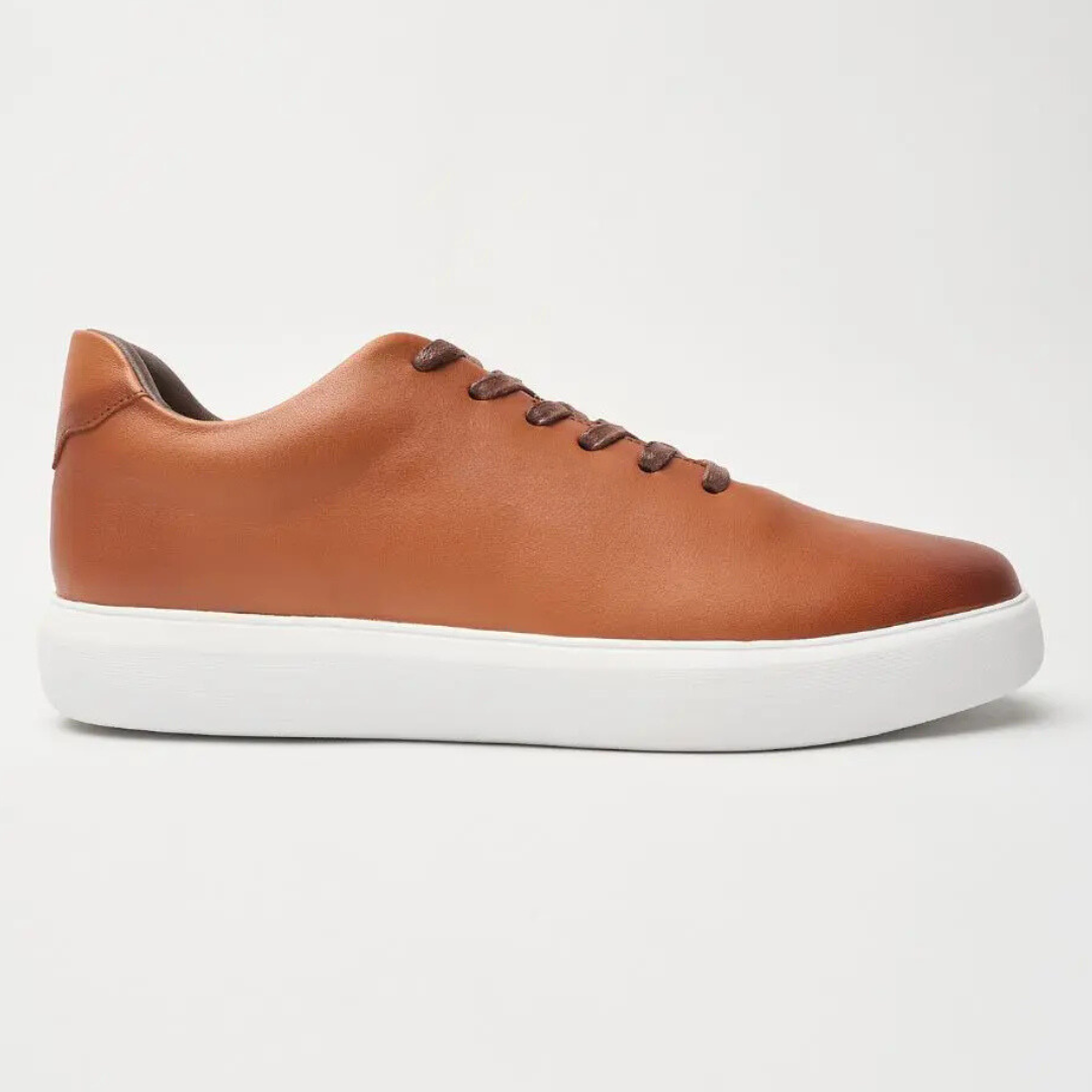Sapatos de couro casuais para homem com sola confortável®
