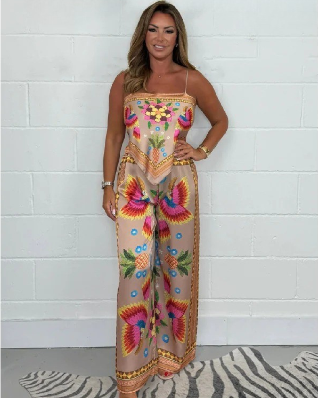 Conjunto largo com estampado para mulher®
