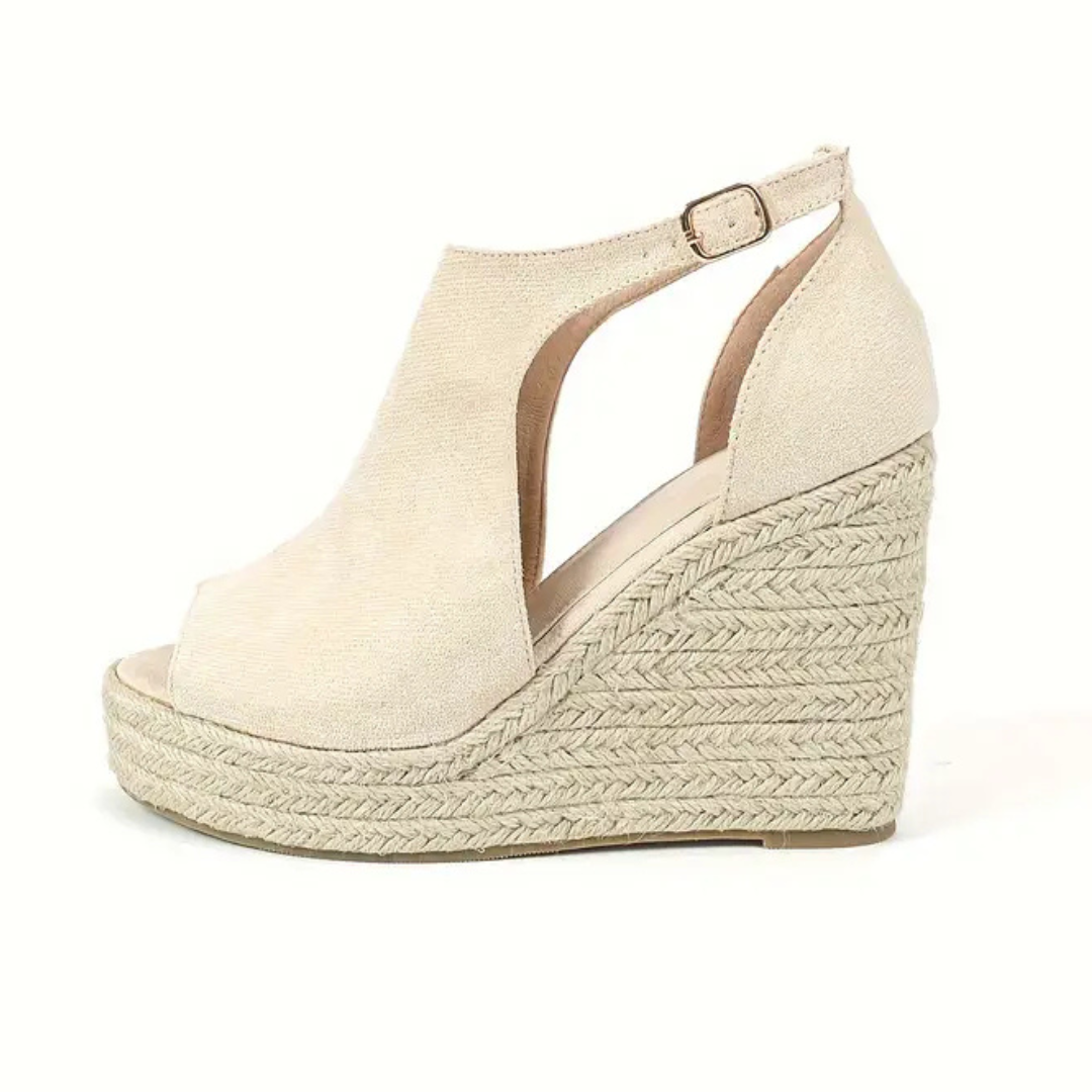 Sandálias de Cunha Espadrille para Mulher com Acabamento Elegante e Design Coberto®
