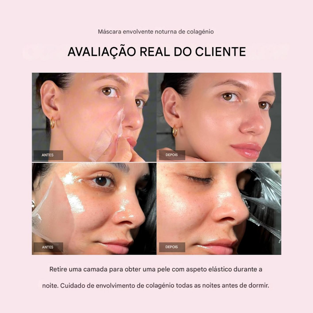 Máscara Facial com Envolvimento de Colagénio Durante a Noite®