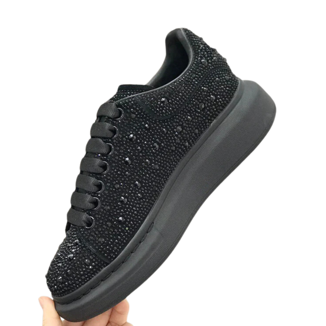 Sapatos Confortáveis para Mulher com Diamantes e Sola Alta®