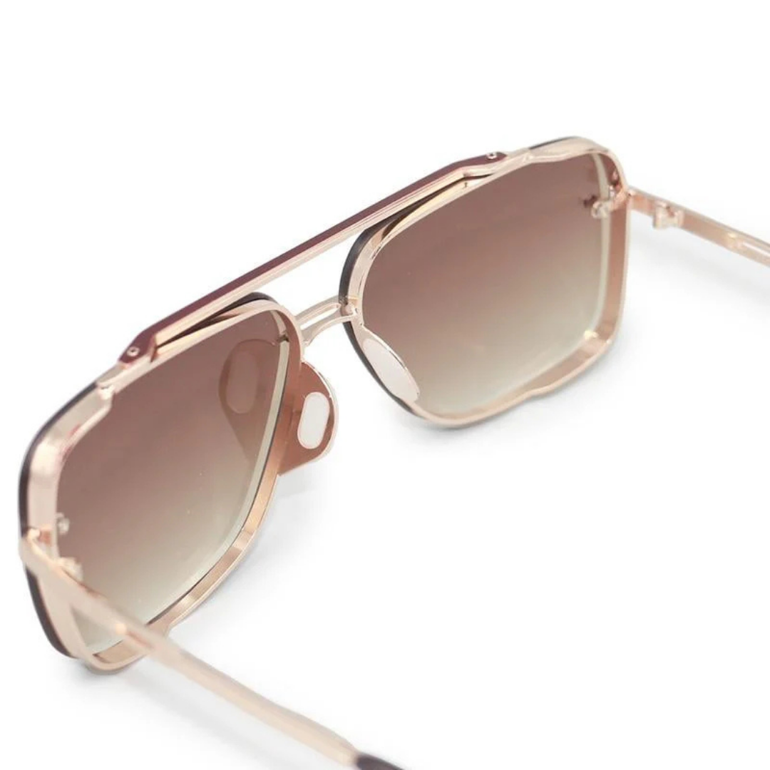 Óculos de sol retro gradiente com proteção UV400 unissexo®