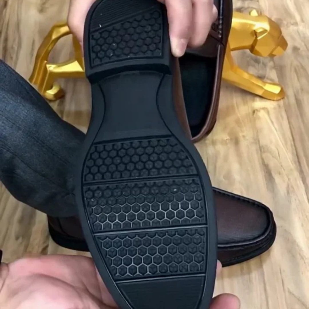 Sapatos de Couro Genuíno para Homem com Acabamento de Alta Qualidade®