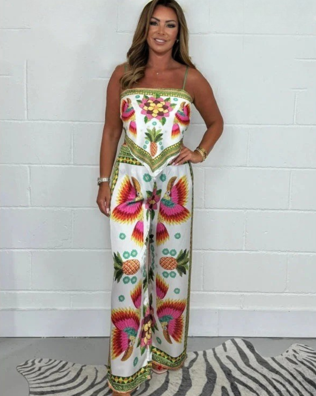 Conjunto largo com estampado para mulher®