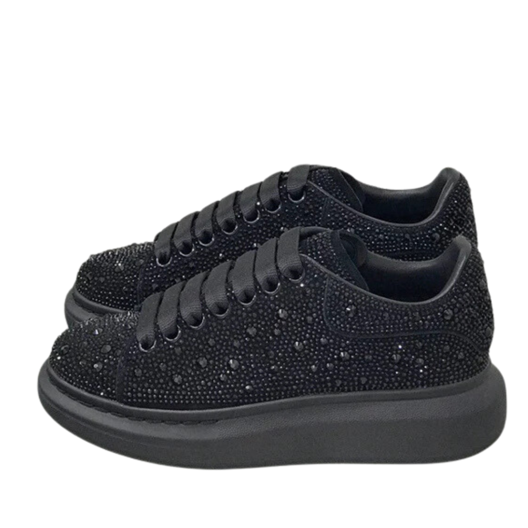 Sapatos Confortáveis para Mulher com Diamantes e Sola Alta®