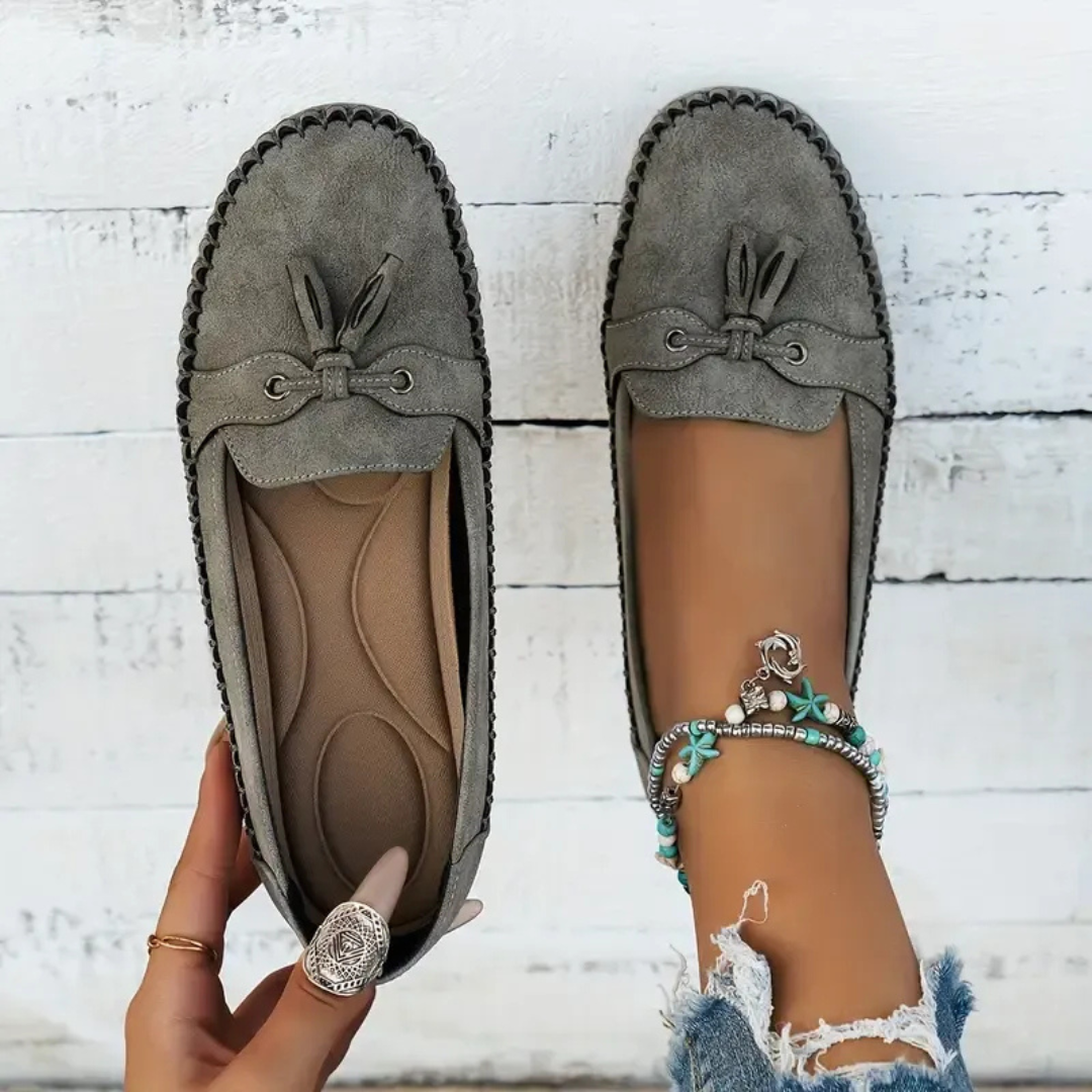 Mocassins de Mulher Macios e Confortáveis de Estilo Vintage com Laço®