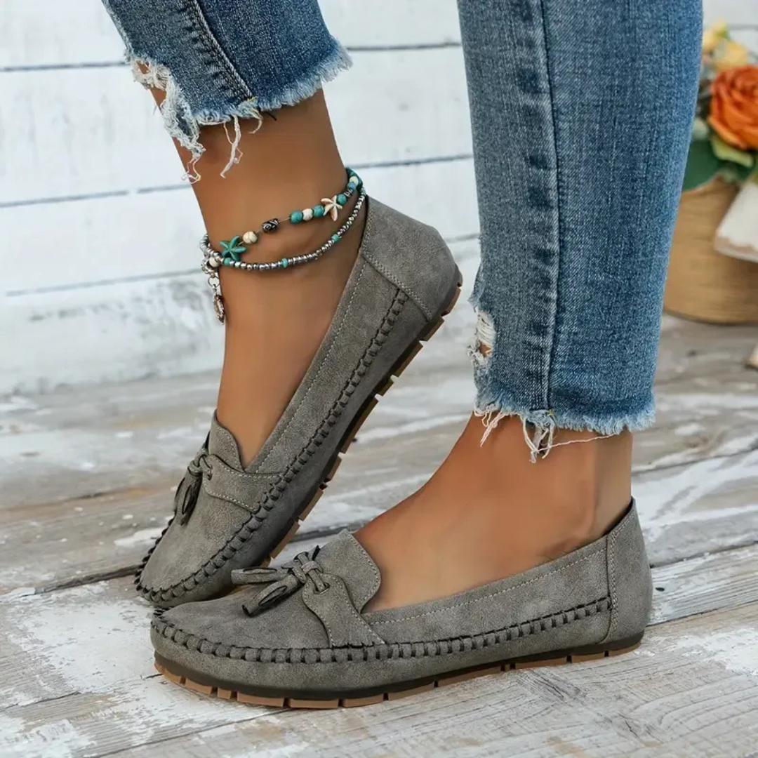 Mocassins de Mulher Macios e Confortáveis de Estilo Vintage com Laço®