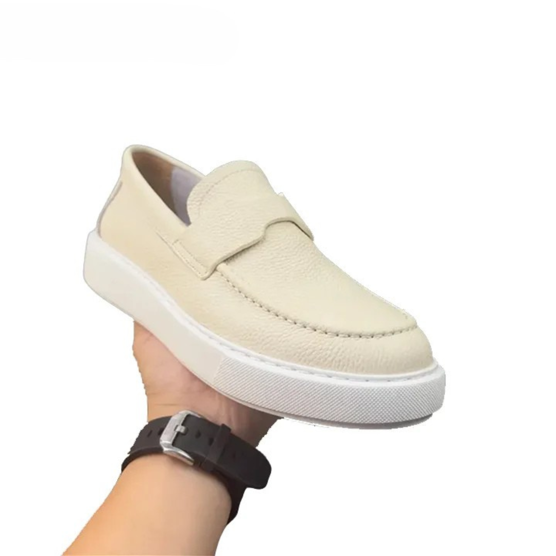 Mocassins casuais ergonómicos em pele para homem®