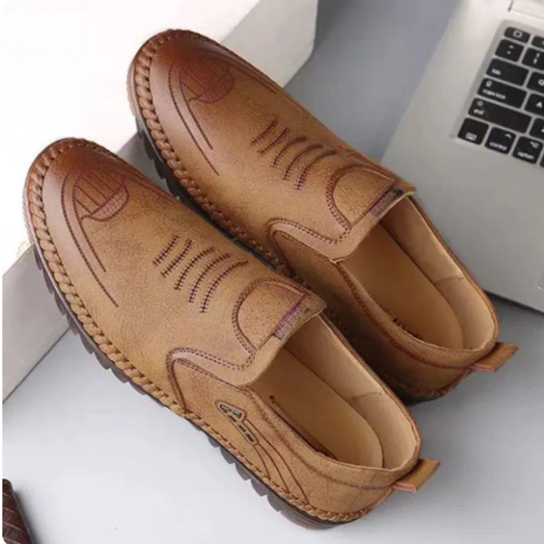 Mocasín Masculino Casual em Couro Conforto e Estilo para Todos os Dias®