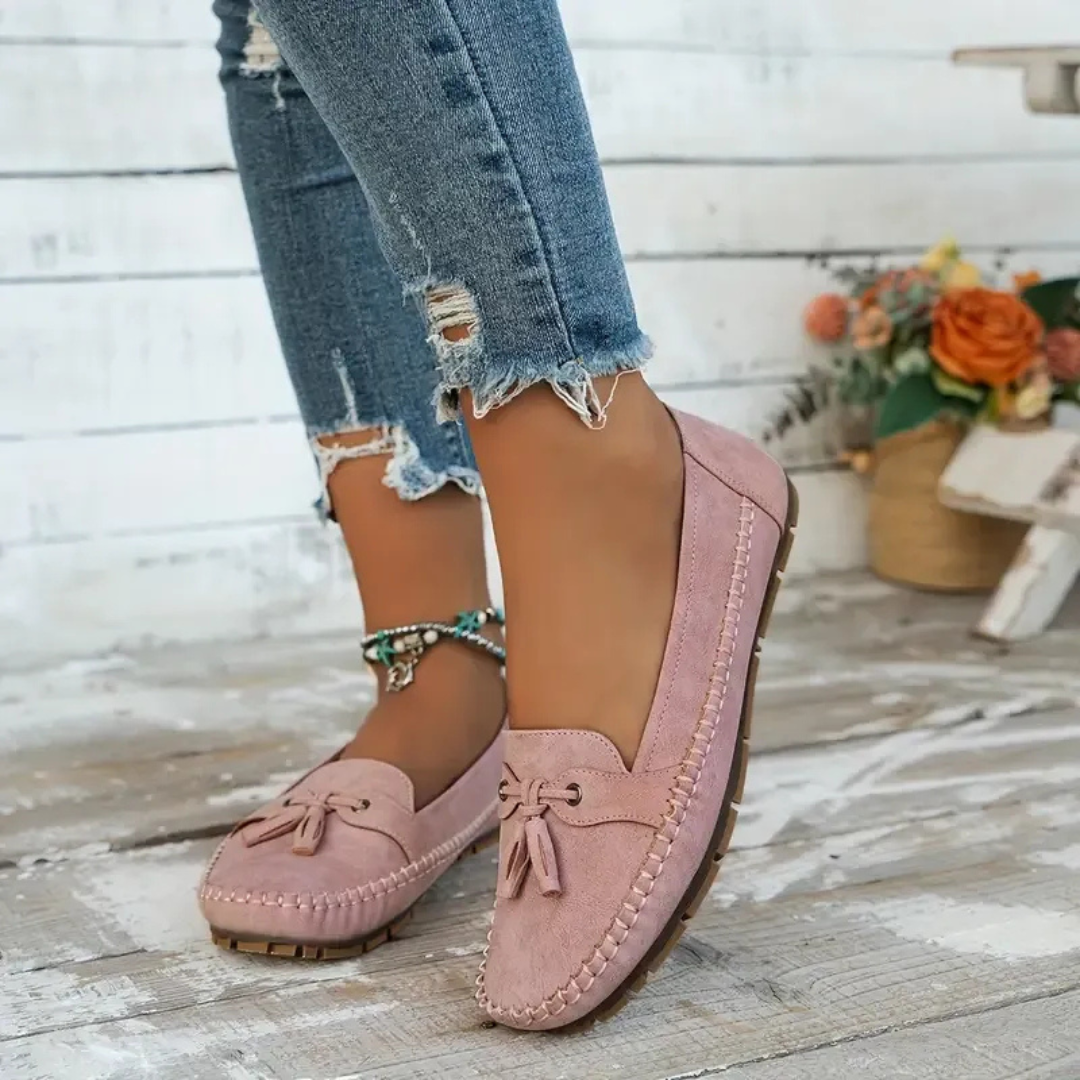 Mocassins de Mulher Macios e Confortáveis de Estilo Vintage com Laço®