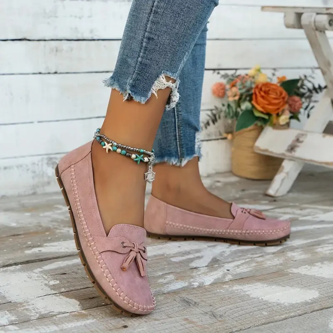 Mocassins de Mulher Macios e Confortáveis de Estilo Vintage com Laço®