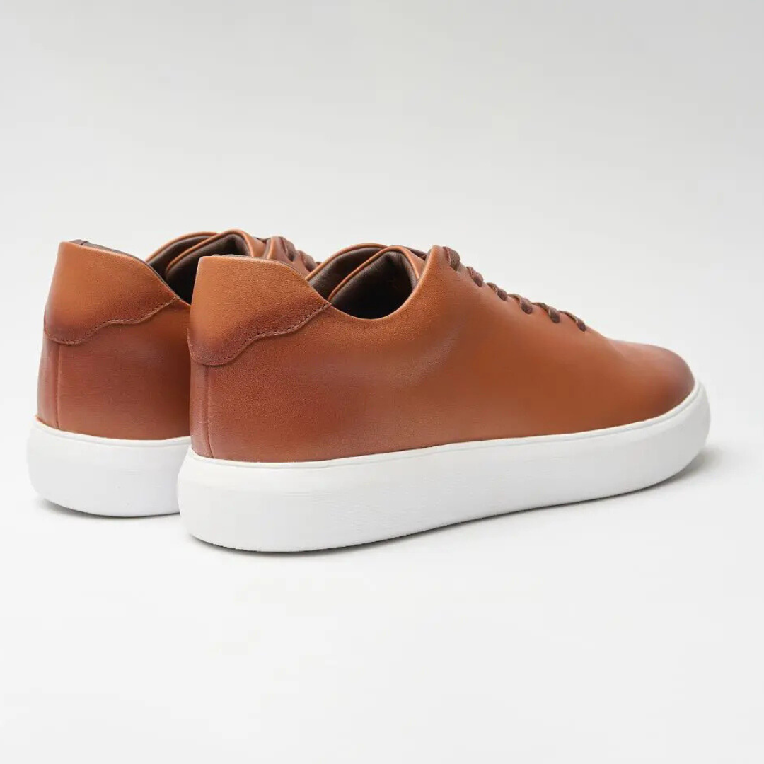 Sapatos de couro casuais para homem com sola confortável®