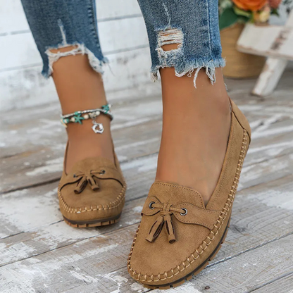 Mocassins de Mulher Macios e Confortáveis de Estilo Vintage com Laço®