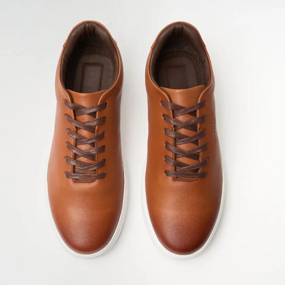 Sapatos de couro casuais para homem com sola confortável®