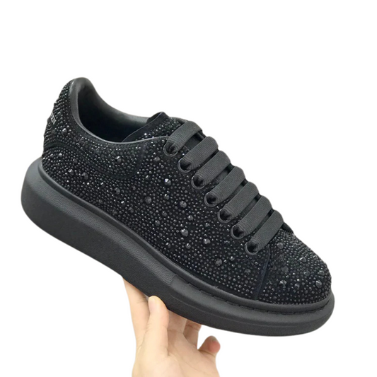 Sapatos Confortáveis para Mulher com Diamantes e Sola Alta®