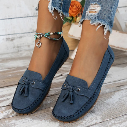 Mocassins de Mulher Macios e Confortáveis de Estilo Vintage com Laço®