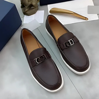 Sapatos de couro com sola ergonómica para homem®