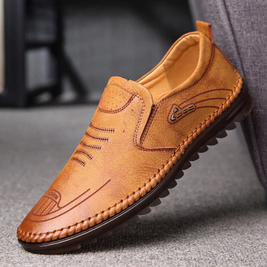Mocasín Masculino Casual em Couro Conforto e Estilo para Todos os Dias®