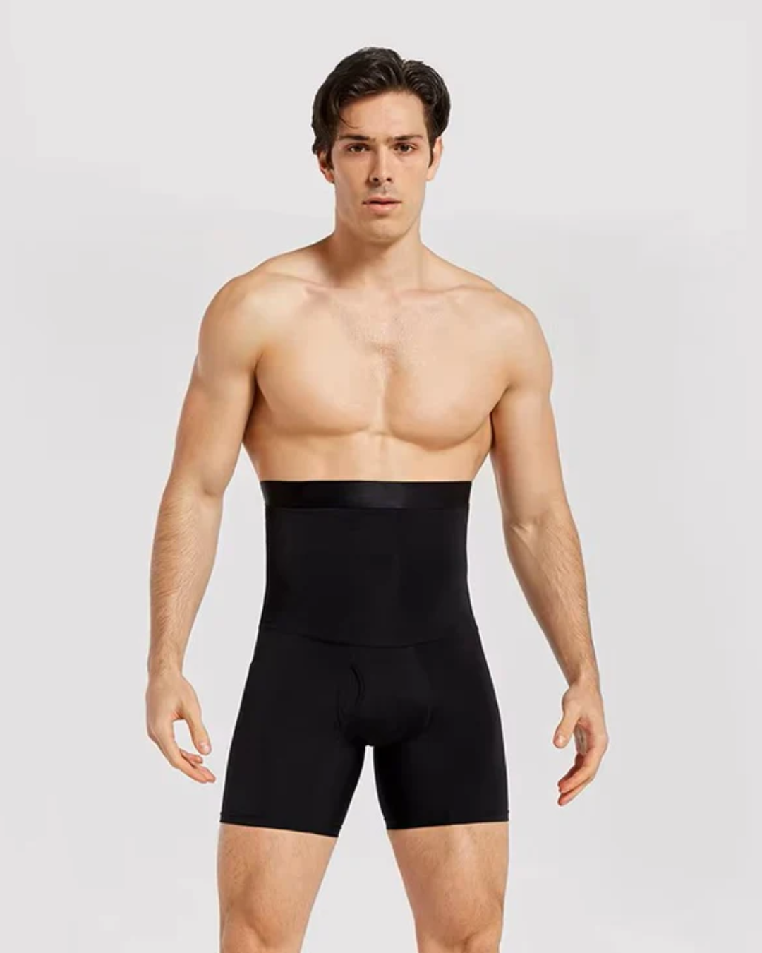 Roupa Interior Abdominal de Cintura Alta de Camada Dupla para Homem®