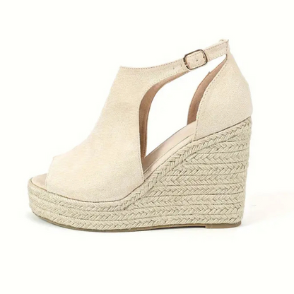 Sandálias de Cunha Espadrille para Mulher com Acabamento Elegante e Design Coberto®