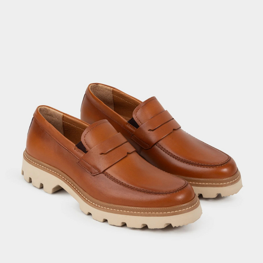 Sapatos de couro com solas ergonómicas®