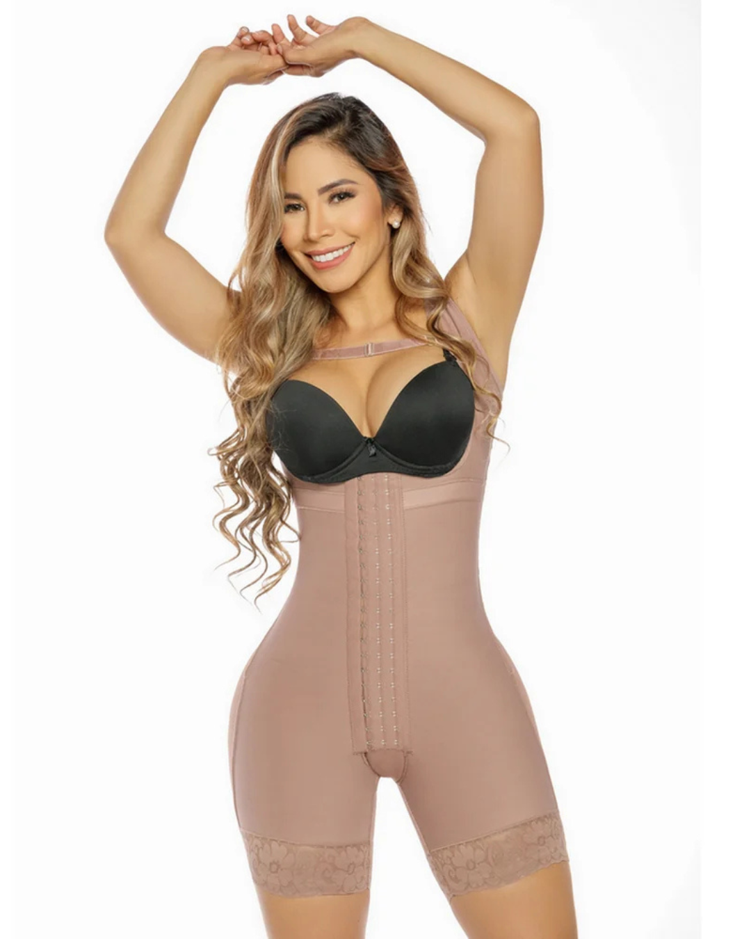 Faixa modeladora de alta compressão com renda®