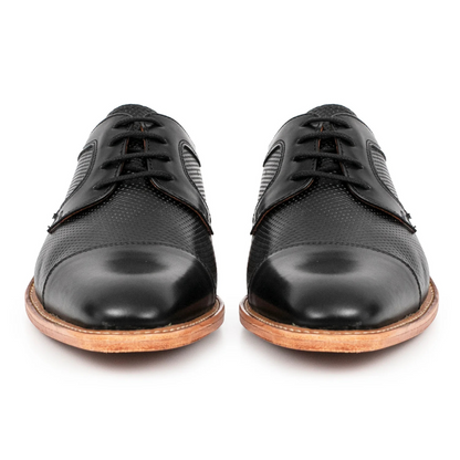 Sapatos de couro elegantes com sola ortopédica para homem®