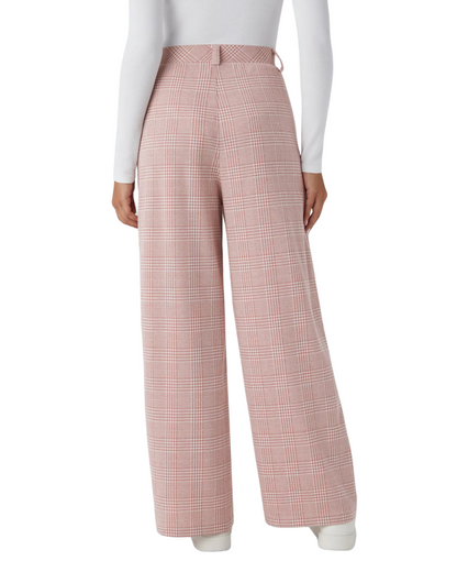 Calças Casuais de Cintura Alta com Bolsos Laterais para Mulher®