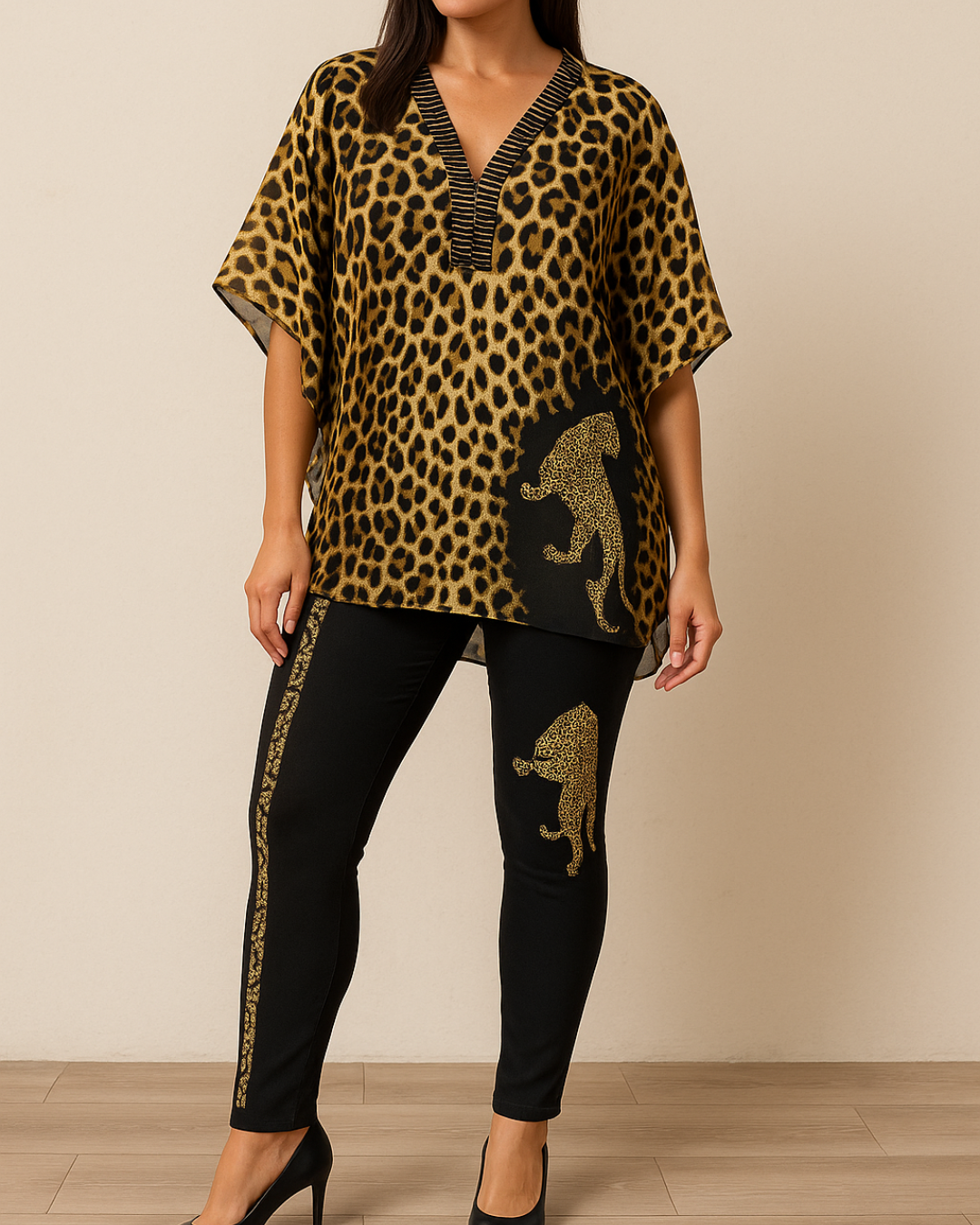Conjunto de duas peças com estampa de leopardo®