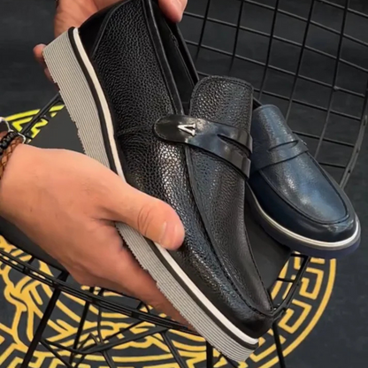 Sapatos Casuais Clássicos Retro de Couro Fino para Homem®