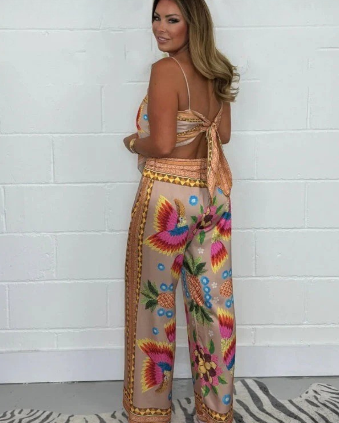Conjunto largo com estampado para mulher®
