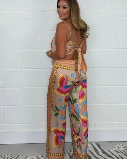 Conjunto largo com estampado para mulher®