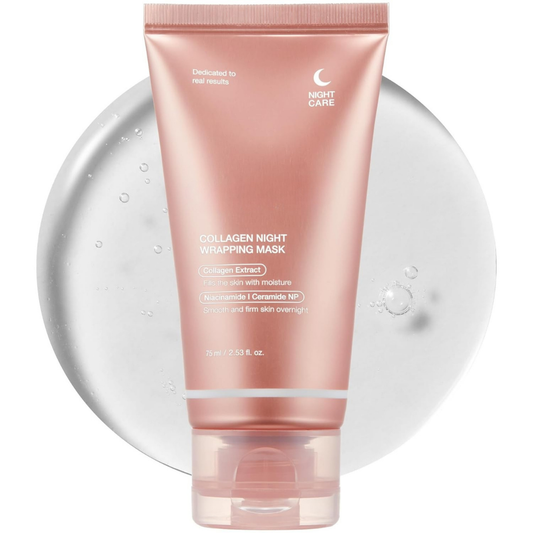 Máscara Facial com Envolvimento de Colagénio Durante a Noite®