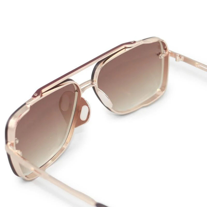 Óculos de sol retro gradiente com proteção UV400 unissexo®