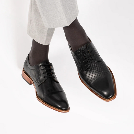 Sapatos de couro elegantes com sola ortopédica para homem®