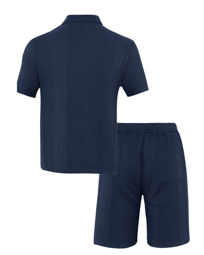 Conjunto de camisola de manga curta e calções para homem®