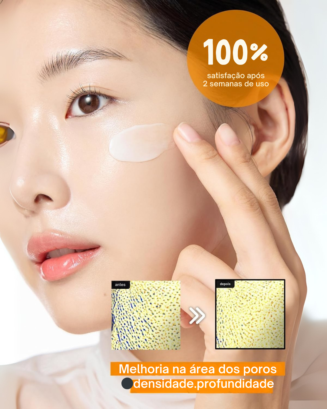 Creme Anti-manchas Pore+: Hidratante, Não Irritante e Redutor de Poros (EM PROMOÇÃO 2X1)®