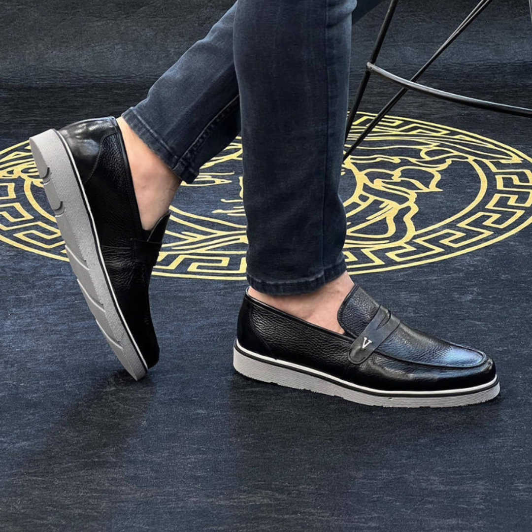 Sapatos Casuais Clássicos Retro de Couro Fino para Homem®