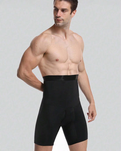Roupa Interior Abdominal de Cintura Alta de Camada Dupla para Homem®