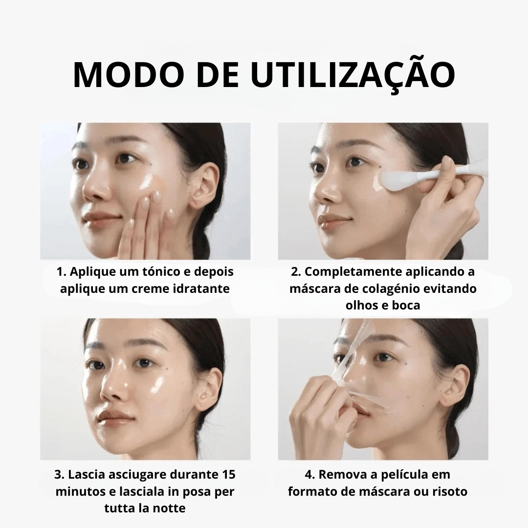 Máscara de Colagénio com Pincel Aplicador®