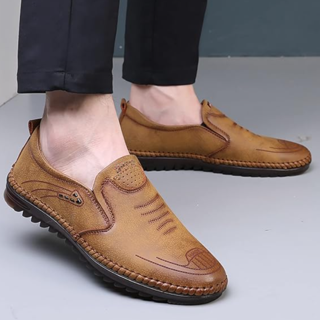 Mocasín Masculino Casual em Couro Conforto e Estilo para Todos os Dias®