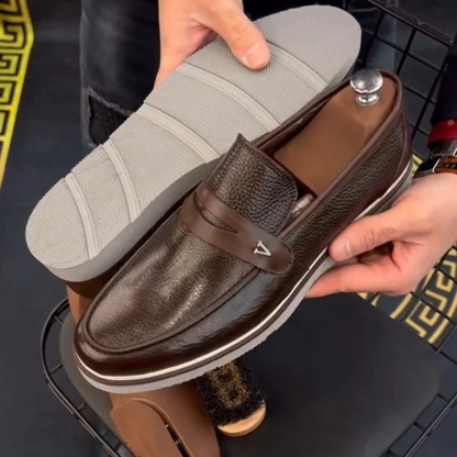 Sapatos Casuais Clássicos Retro de Couro Fino para Homem®