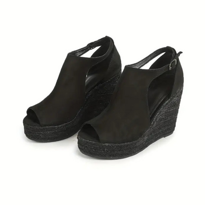 Sandálias de Cunha Espadrille para Mulher com Acabamento Elegante e Design Coberto®