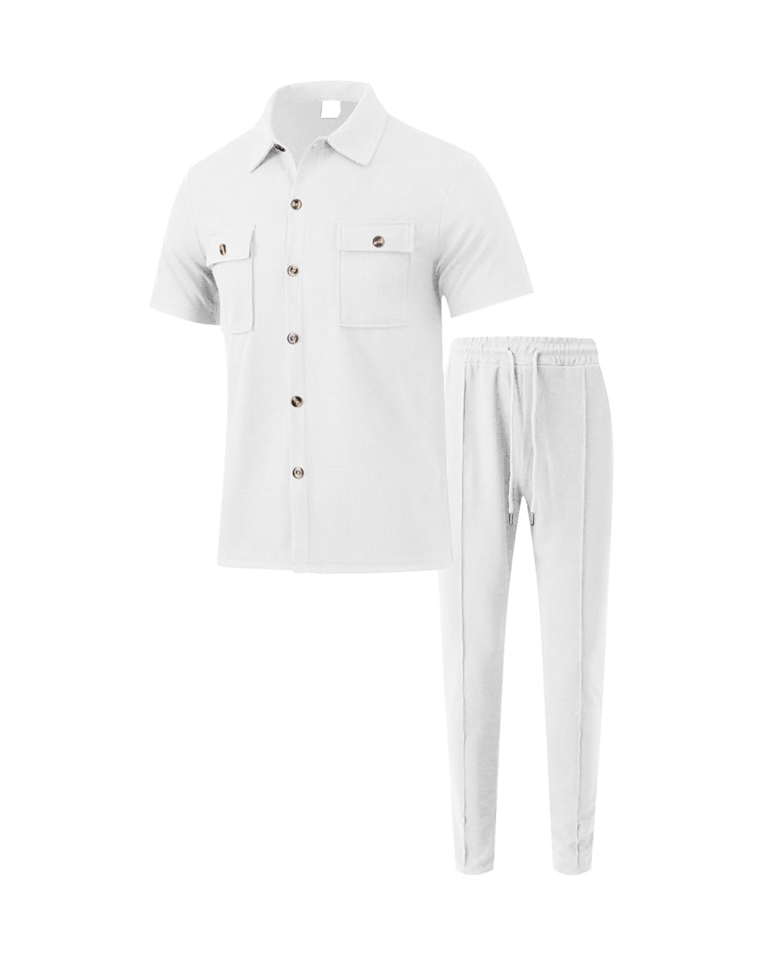 Conjunto casual de duas peças em algodão e linho®