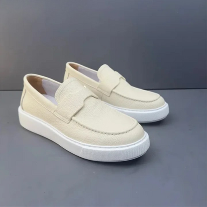 Mocassins casuais ergonómicos em pele para homem®