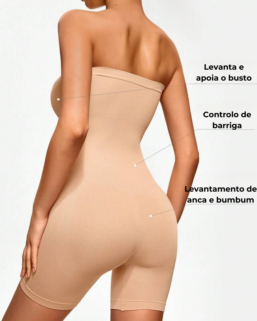 Modelador de Corpo sem Costuras para Mulher com Alças Amovíveis®