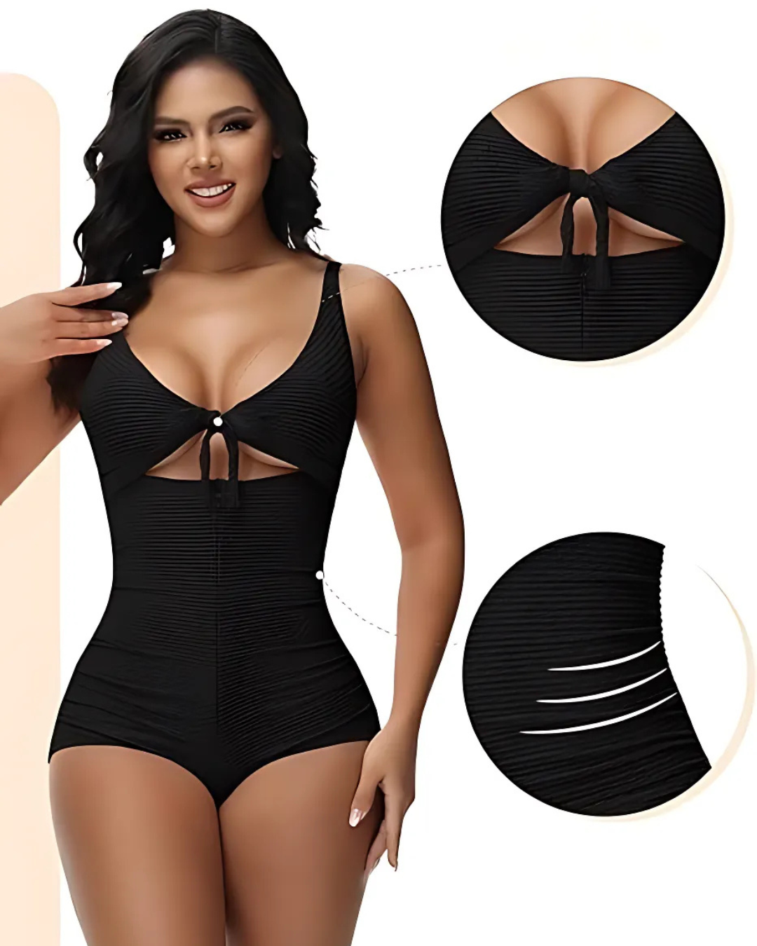 Fato de banho de uma só peça para mulher com controlo da barriga®