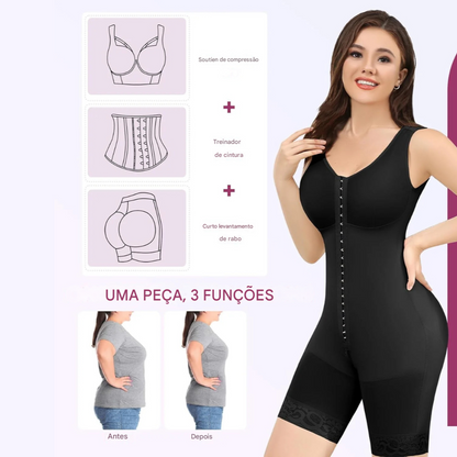 Modelador de Barriga com Dupla Compressão e Sutiã®